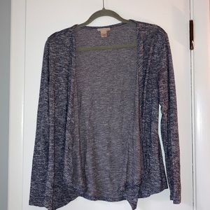 Asymmetrical Navy Sweater